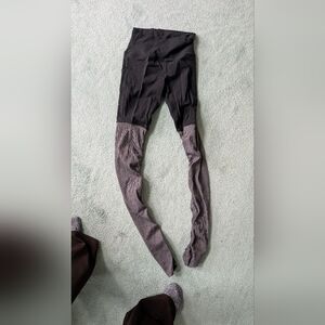 Also Black and Heather Gray High-Waist Yoga Leggings